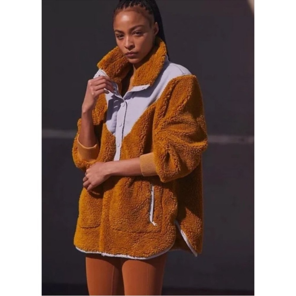 Free People Fall To Rise Fleece Quarter Snap